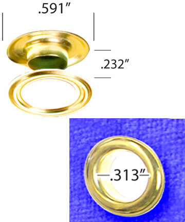 0.313" (5/16") grommets & washers